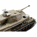 Metall Edition: 2.4 GHz V3 PANZER IV F2 "G" AIRBRUSH + BB Einheit + Metallwanne + HQ Metallketten/Räder + 360°-Turm + Holzkiste