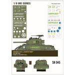 Sherman M4A2 "Champaubert" paint mask in 1/6