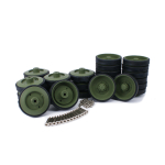 Leopard 2A6 - Metal wheels, set for the metal lower hull, paint