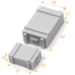 SOL - 1/16 Deutsche Munitionskisten, 3-teiliges Set aus Resin