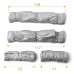 SOL - 1/16 German vehicle accessories (rolled tarpaulins), 4-piece set made of resin 