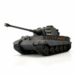 Taigen Kingtiger, grey version metal edition 1:16 with BB and gun smoke unit, V3 board and transport wooden box