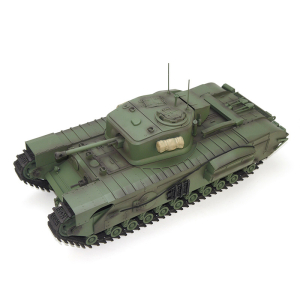 CHURCHILL MK.VII basic - 1:16 avec unité de recul de canon, systèm IR, MG rotative