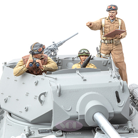 SOL - 1/16 U.S. Army M10 Achilles équipage de char, 3 figurines