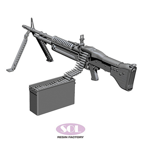 SOL - 1/16 U.S. Machine gun M60, made of resin