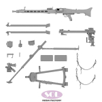 SOL - 1/16 MG42 on MG-Lafette in 3D printing