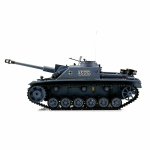 Heng Long StuG III V7, version grise en 1:16 avec unité de tir BB / IR Transmission acier